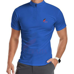Camiseta Polo de algodón de talla grande para hombre, diseño único, nueva llegada, camisetas Polo de media cremallera, camisetas Polo de secado rápido para hombre - Product Image 5