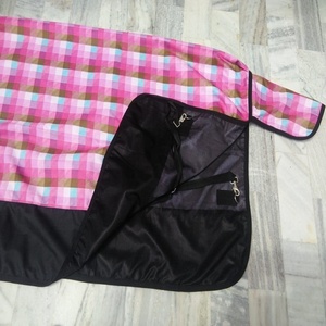 พรมม้าขนาดเล็กผ้าห่มโพลีซับโพลีครอสซิงเกิ้ลแบบเปิดปิดหน้าอกสองชั้น - Product Image 4