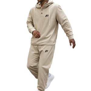 Conjunto Deportivo Unisex de Algodón con Sudadera con Capucha y Pantalones Jogger, Estilo Y2K, Ropa Deportiva Cómoda al por Mayor - Product Image 1