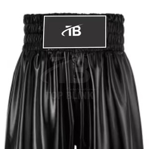 Shorts de boxe sportifs haut de gamme à taille élastique 100 % polyester, couleur unie – Personnalisables, marque privée, séchage rapide, collection 2025 - Product Image 6