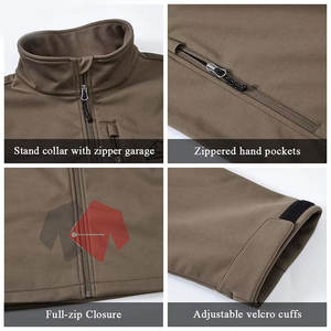 Veste Shell de haute qualité pour hommes, adultes et enfants, conception de logo personnalisé couleur et impression grande taille - Product Image 4