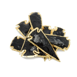 Punta de flecha de obsidiana dorada de alta calidad, piedra Natural, piedras preciosas, Ágata curativa, puntas de flecha de cristal, punta de flecha curativa, mayorista - Product Image 6