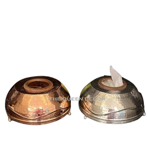 Caja de madera de diseño moderno de tendencia superior con tapa de metal Caja de pañuelos decorativa para hotel o caja de pañuelos de Mesa para el hogar - Product Image 6