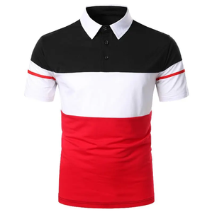 Camiseta de Golf Personalizada OEM de Alta Calidad para Hombre, Estilo Europeo y Americano, Tallas Grandes, Tejida y Bordada - Product Image 3