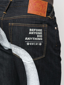 กางเกงยีนส์ขาสั้นวินเทจแนวสตรีทสำหรับผู้ชายกางเกงขาสั้นสีดำแฟชั่นสำหรับผู้ชายตามสั่งฤดูร้อน - Product Image 6