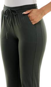 ชุดวิ่งออกกำลังกายแบบลำลองสำหรับผู้หญิงเสื้อผ้าใส่ออกกำลังกายเล่นโยคะมีเชือกผูกทำจากไนลอนกระเป๋าด้านข้างใส่ได้ทุกวัน - Product Image 4