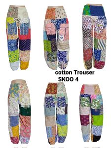 Pantalons cargo floraux d'été tendance de Thaïlande, coupe régulière, style bohème décontracté, taille élastique, pantalons de yoga, séchage rapide, anti-boulochage - Product Image 6