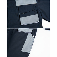 Overol de Trabajo Unisex de Poliéster de Alta Visibilidad Reflectante Antiarrugas Talla Grande Antibacteriano Ropa de Seguridad para la Construcción