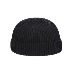 Chapeau melon chaud d'hiver pour hommes et femmes, bonnet rond en tricot sans bord, style streetwear hip-hop pour les occasions décontractées en plein air - Product Image 2