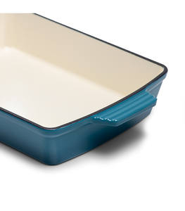 Poêle en <span class=keywords><strong>fonte</strong></span> <span class=keywords><strong>émaillée</strong></span> Plaques <span class=keywords><strong>de</strong></span> <span class=keywords><strong>cuisson</strong></span> rectangulaires en <span class=keywords><strong>fonte</strong></span> Poêle à frire Assiettes à poisson, marmites à ragoût <span class=keywords><strong>de</strong></span> différentes couleurs - Product Image 6