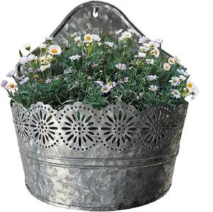 Vase à fleurs en métal galvanisé de conception unique avec suspendu bureau maison artisanat accessoires de jardin salon Pot de fleur décoratif - Product Image 1