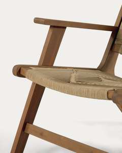 Customizable Modern Wood <b>Lounge</b> <b>Chair</b> for Dining Color Rope Woven New Style Leisure for Home Hotel/Apartment Use for Living Room - Product Image 3
