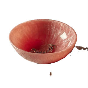 Bol de service à salade en résine de forme ronde personnalisé et personnalisé pour la décoration de table de fête de mariage bol en résine - Product Image 4