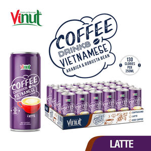 VINUT 250ml Café Arabica Robusta Latte sans produits laitiers sans OGM Marque privée Prix d'usine Échantillon gratuit Café Boissons - Product Image 2