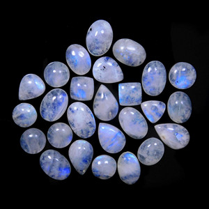 พลอยมูนสโตนสีฟ้า Dhorgems แบบหลวม สำหรับทำเครื่องประดับ จี้ แหวน ทำมือ รูปทรงวงรี/ลูกแพร์/มาร์ควิส - Product Image 3