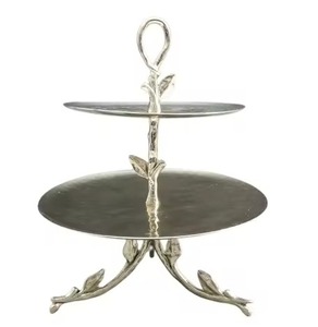 Soporte para Pastel de Una Sola Capa de Alta Calidad, Base para Pastel con Acabado Dorado Brillante, Soporte Metálico para Celebración de Cumpleaños - Product Image 3