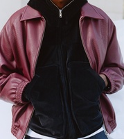 OEM Vente en gros Streetwear Logo personnalisé Veste en cuir PU Vestes vintage à glissière de haute qualité pour hommes