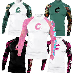 Ensemble Rash Guard Homme Qualité Supérieure Anti-UV UPF50 Respirant Séchage Rapide Design Personnalisé Taille Prix de Gros Nouvelle Arrivée - Product Image 6