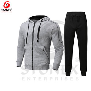 ชุดออกกำลังกายสองชิ้นสำหรับผู้ชายชุดกีฬาชุดวิ่งออกกำลังกายชุดวอร์มฤดูหนาวพิมพ์ลายผ้าทอ - Product Image 4