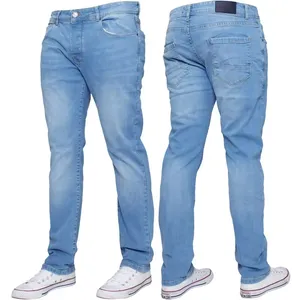 Narrow Bottom Wholesale High Quality Denim Thin Stretch OEM Slim Fit Pants Men's Pant Ripped Jeans