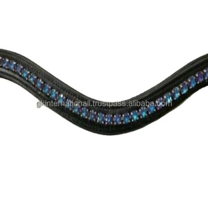 Banda de cuero para cejas hecha a mano personalizada, cadena decorativa ostentosa en diferentes colores, todos los tamaños y colores - Product Image 1