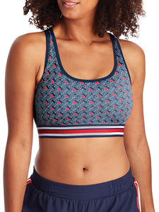 Soutien-gorge de sport personnalisé Soutien-gorge de gymnastique rembourré sans couture avec impression de logo - Product Image 3