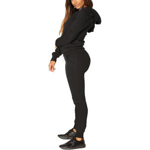 Chándal de mujer OEM con tela suave de ajuste personalizado Impresión de logotipo Soporte de etiqueta privada para ropa de calle y ropa de fitness - Product Image 3