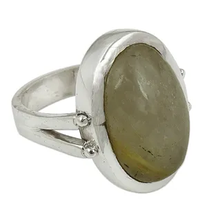 Bague Statement en Argent Sterling Plaqué Or Rose et Rhodium pour Femme avec Incrustation de Pierre Naturelle – Cadeau - Product Image 1