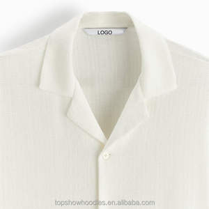 เสื้อเชิ้ตผู้ชายแบบลำลอง คอวี แขนครึ่งตัว ติดกระดุม ผ้าป๊อปลิน ระบายอากาศได้ดี ป้องกันรอยยับ ผลิตจากผ้าฝ้ายออร์แกนิค 100% รับผลิตตามแบบ OEM - Product Image 6