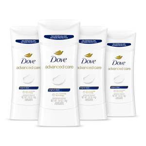 Déodorant anti-transpirant Dove Advanced Care Original Clean en stick, lot de 4, 2,6 oz - Product Image 1