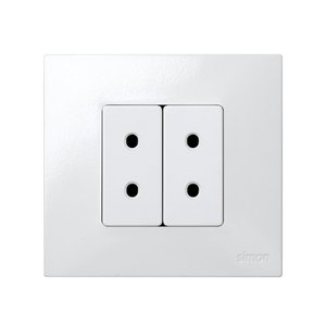 Base bipolare bianca a mezza piastra 250V 16A (Simon 27 27431-64) - Product Image 2