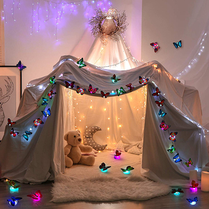 Linhua - Adhesivo Decorativo de Pared Personalizado Colorido, <span class=keywords><strong>Papillon</strong></span> Lumineux, Mariposas Decorativas LED con Luz - Product Image 4