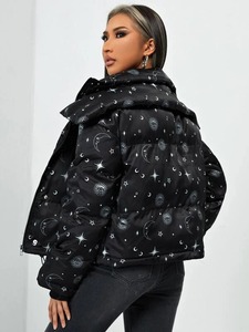 Veste bouffante pour femmes hiver chaud vêtements décontractés vêtements respirant manches longues fermeture éclair complète veste bouffante pour femmes - Product Image 2