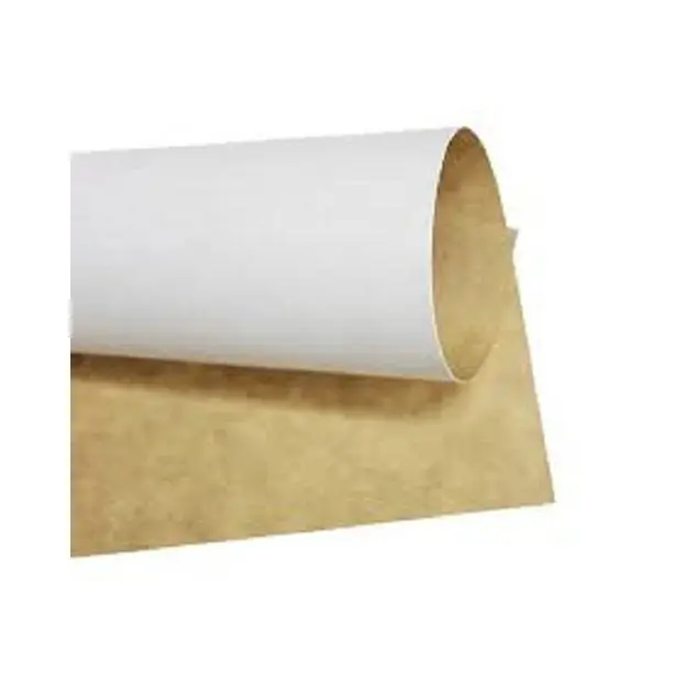 Venta al por mayor de bolsas de papel Kraft Producción y suministro de rollos gigantes de papel kraft recubiertos de silicona PE Blanco marrón de 85-120gsm