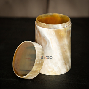 กล่องเก็บชาควายฮอร์นธรรมชาติทำมือดีไซน์หรูหราทำมือสไตล์เวียดนามทันสมัย - Product Image 5