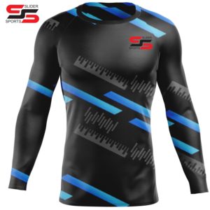 Rashguard à manches longues pour le surf Mma Bjj avec logo personnalisé imprimé par sublimation de qualité supérieure Oem Rashguard - Product Image 3