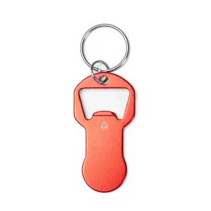 Apribottiglie Ecologico a Forma di Trottole, Gadget Promozionale Eco-Sostenibile con Moschettone e Portachiavi - Product Image 4