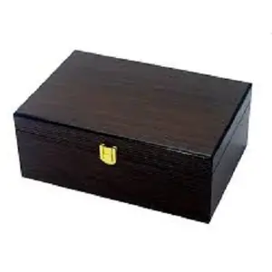 Antique Dark Polished Wood Jewelry Packing Box Wholesale Manufacturer Design Handmade Wooden Jewelry Box Supplier