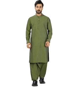 Shalwar Kameez de Viscosa para Hombre, Liso, Tradicional Pakistaní, Transpirable, para Fiestas, Venta al Por Mayor, OEM - Product Image 2