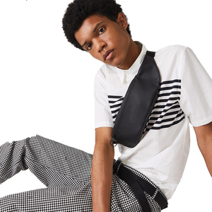 กระเป๋าคาดเอวหนังแท้สำหรับผู้หญิงพร้อมซิบปิดหนัง PU สีดำสั่งทำ - Product Image 6