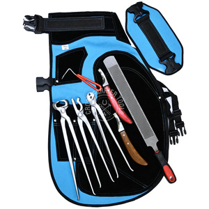 Delantal de cuero Farrier, cuchillo de pezuña de doble cara, extractor de zapatos, de 14 pulgadas pinza de uñas, lima de escofina - Product Image 1