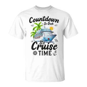 T-shirt promotionnel de croisière « Countdown Complete It's Cruise Time» - Product Image 1