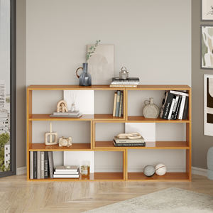 Aruba Modern Elegant Wooden Design Modular Horizontal <b>Bookcase</b> Sturdy Stylish Living Room Home Office School Set Free Shipping - Product Image 6