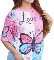 T-shirt d'été unisexe surdimensionné en coton tricoté respirant 180g avec logo numérique personnalisé et col rond à manches courtes du fournisseur BD