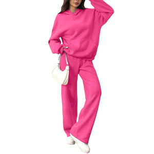 Ensemble survêtement pour femme avec sweat-shirt et pantalon surdimensionnés de haute qualité, design personnalisé, nouvelle mode streetwear, survêtements grande taille pour femme - Product Image 1