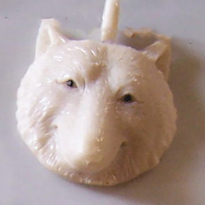 Talla de Hueso para Colgante, Joyería de Concha Marina, Colgante Artístico con Motivo de Tigre Blanco, 3 cm, Estilo Animal - Product Image 2