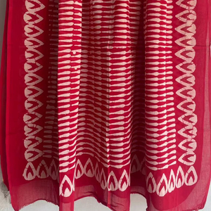 Jaipur Handcrafted 100% Cotton <b>Scarf</b> Traditional Hand Block Printed Breathable <b>Scarf</b> Boho Chic Handmade Soft Cotton <b>Scarf</b> - Product Image 1