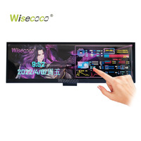 Écran tactile LCD ultra large de 12,6 pouces 1920*515, moniteur portable IPS, écran étendu pour ordinateur portable Aida64