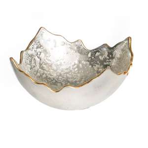 Cuenco para servir de aluminio negro en dorado, decoración de dátiles, cuencos de frutas secas de Chocolate para mejorar el comedor - Product Image 3