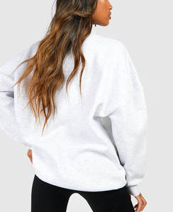 Sudadera Corta de Algodón con Cierre de Media Cremallera para Mujer, Transpirable, de Invierno, de 2 Piezas, con Logotipo Personalizado al por Mayor - Product Image 2